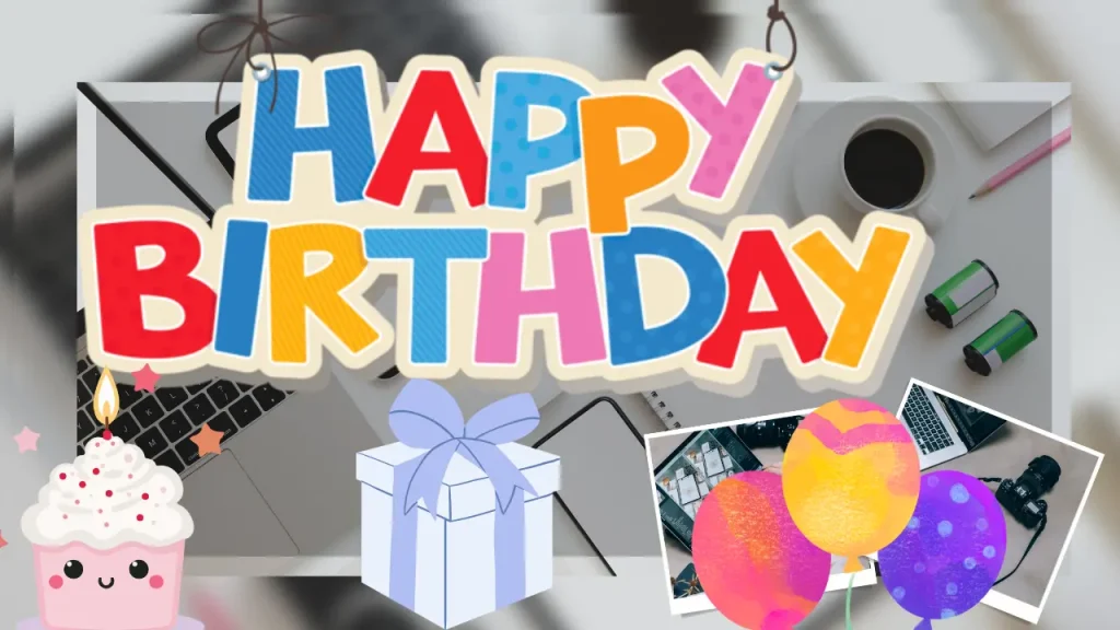 happy birthday capcut templates